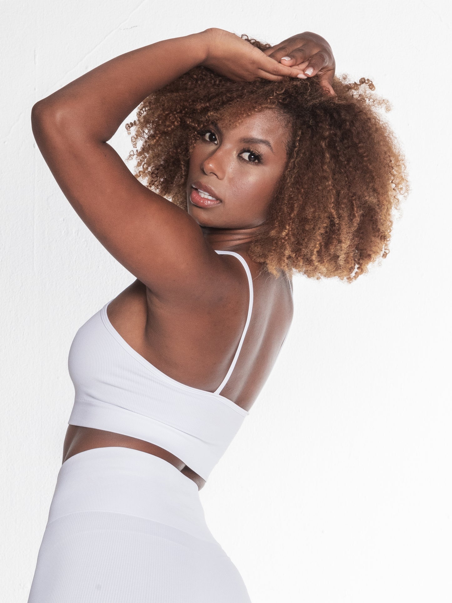 Top seamless Martina deportivo color blanco