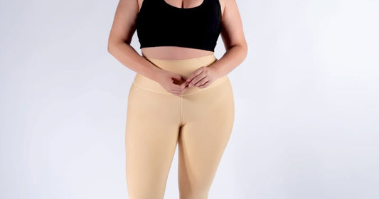 Legging mate deportivo Plus size control abdomen color cocoa