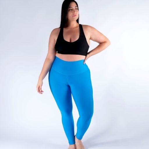 Legging mate deportivo Plus size control abdomen color azul rey