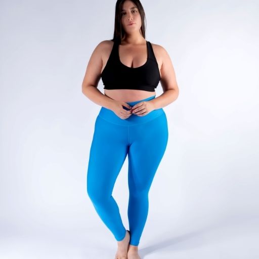 Legging mate deportivo Plus size control abdomen color azul rey