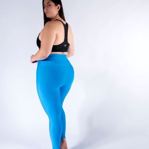 Legging mate deportivo Plus size control abdomen color azul rey