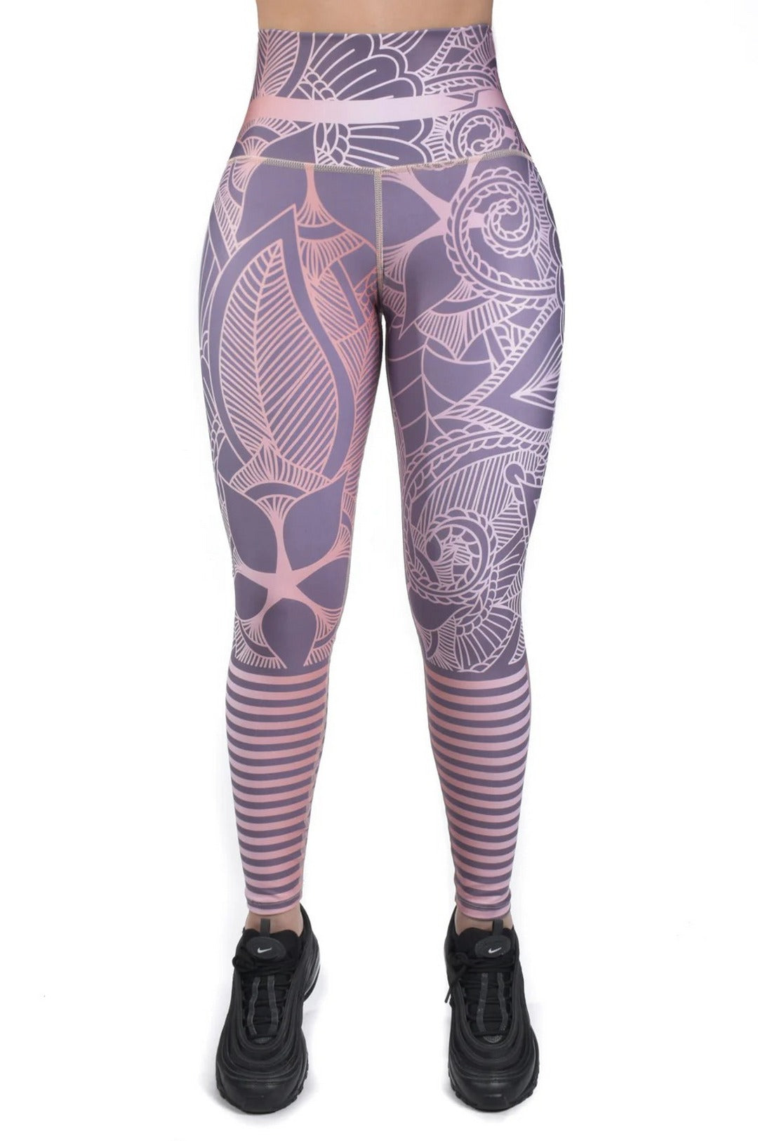Legging deportivo control abdomen estampado jf-9007-8