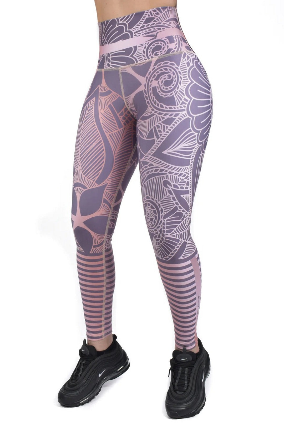 Legging deportivo control abdomen estampado jf-9007-8