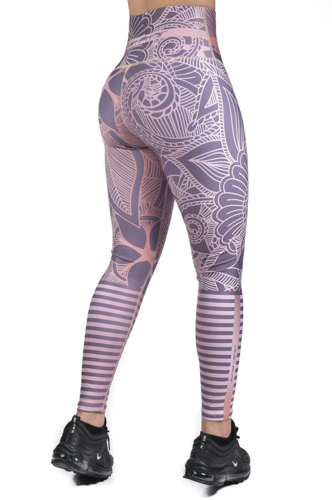 Legging deportivo control abdomen estampado jf-9007-8
