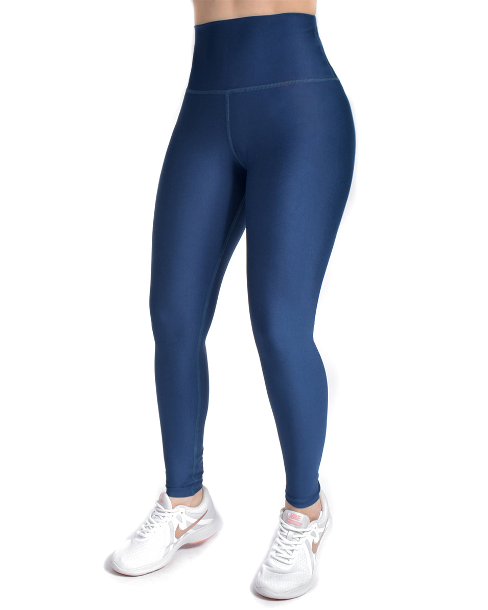 Legging mate deportivo control abdomen color azul navy