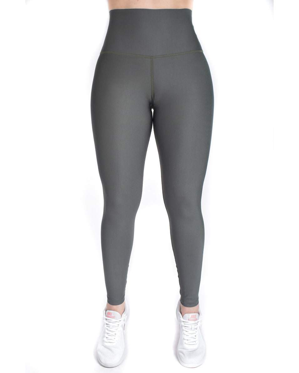 Legging mate deportivo control abdomen color verde militar