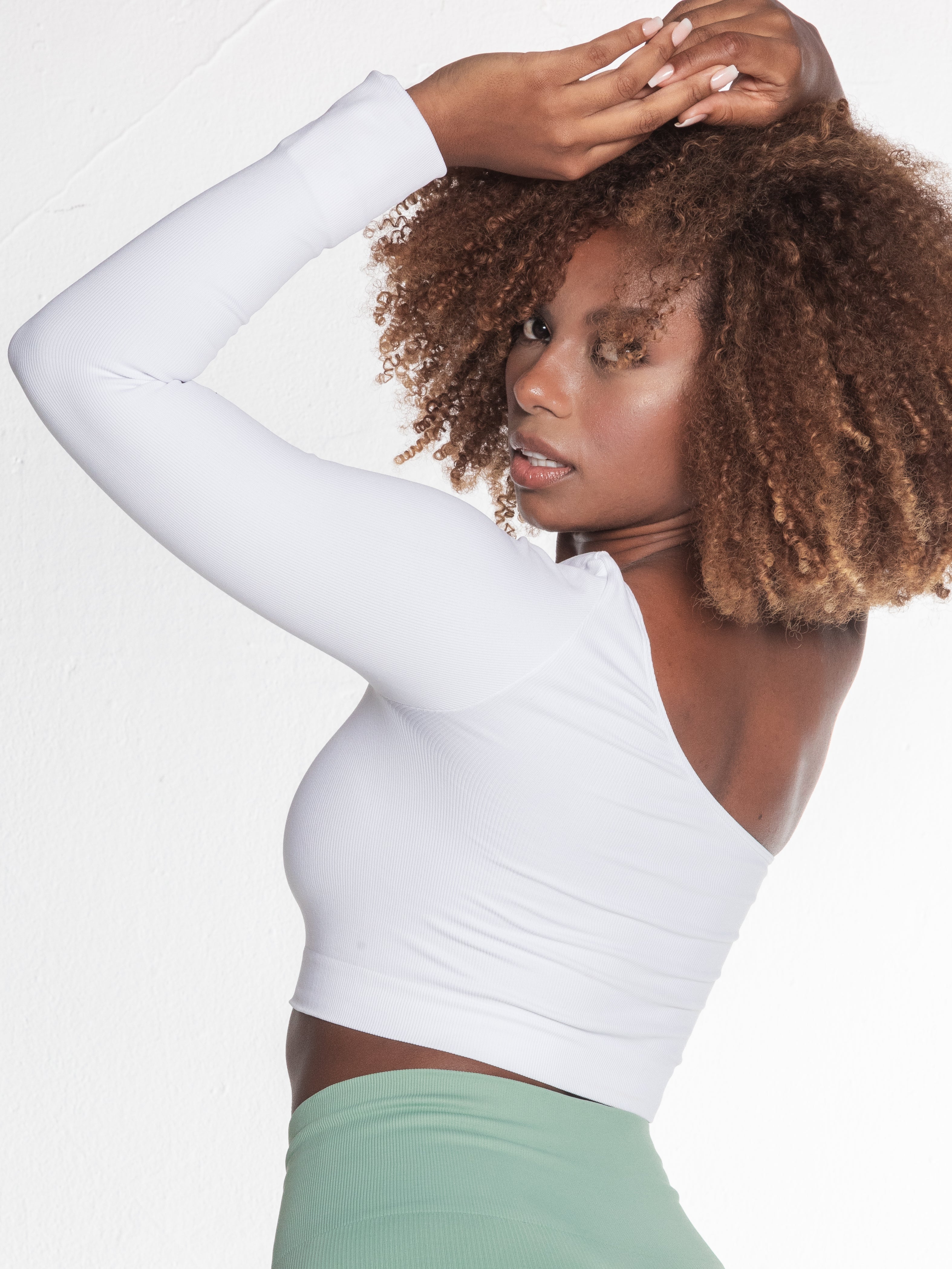 Top seamless deportivo Helena color Blanco