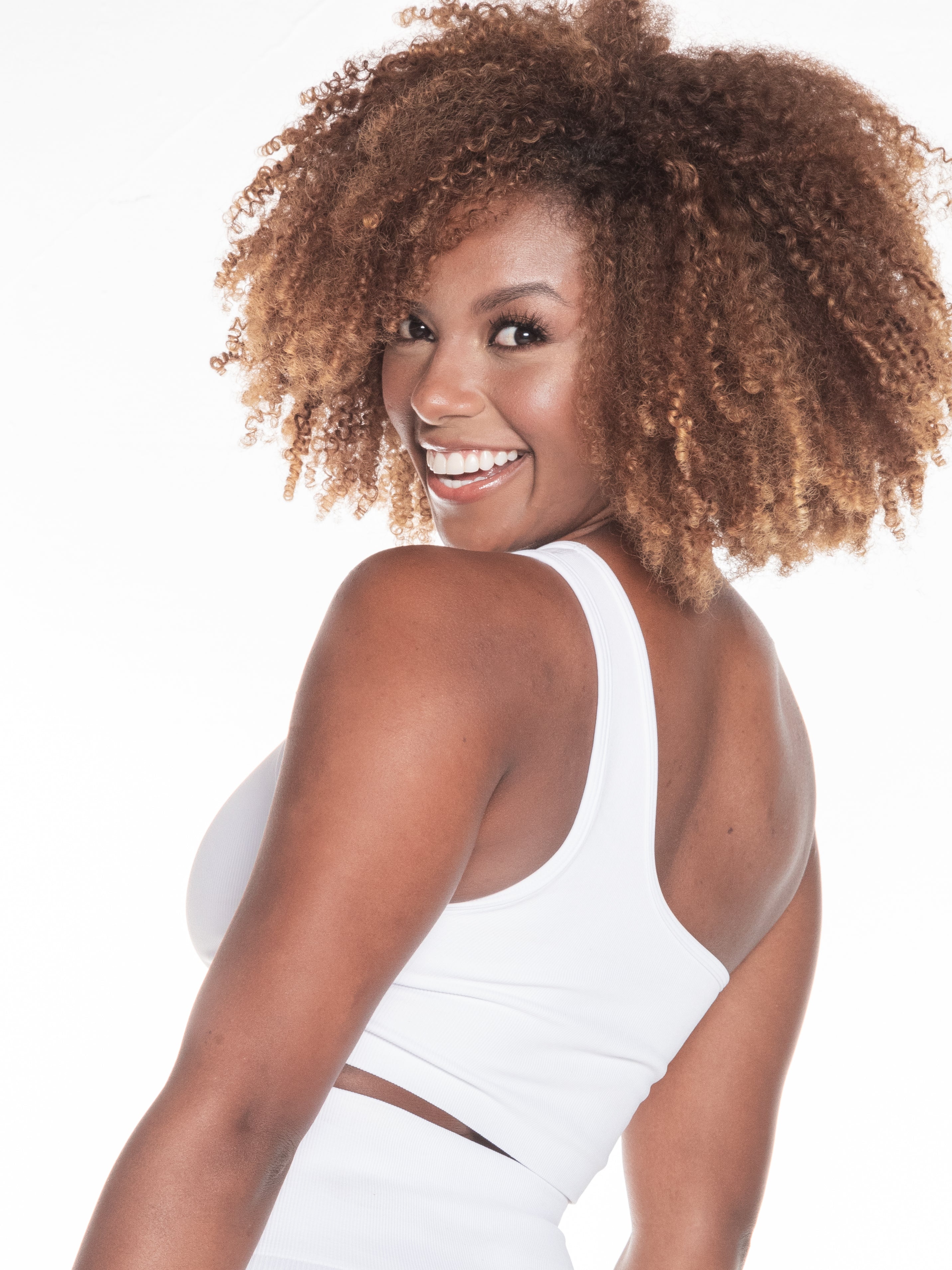 Top seamless deportivo Eva color blanco