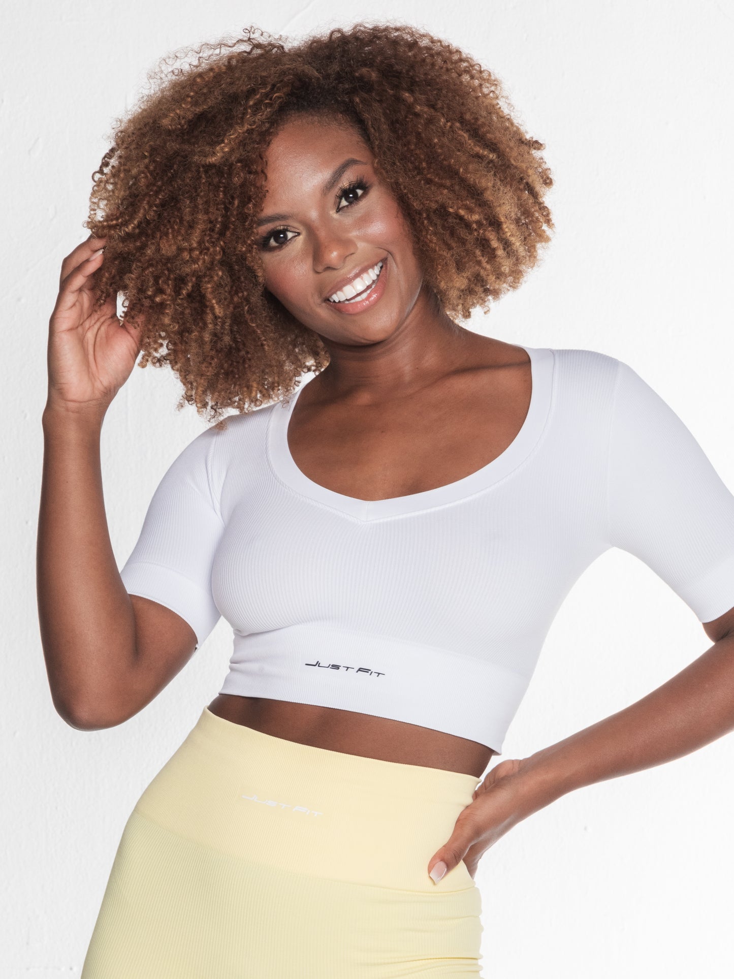 Top seamless Julieta deportivo color blanco